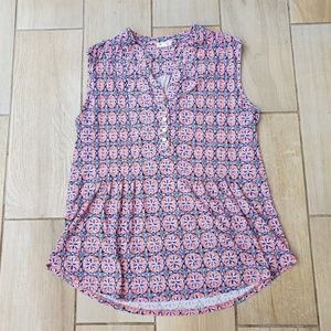 Westport multicolored flowy tank
